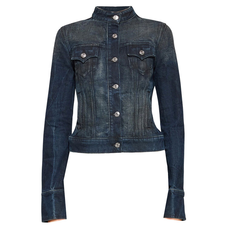 Arabella Fitted Denim Jacket image number null