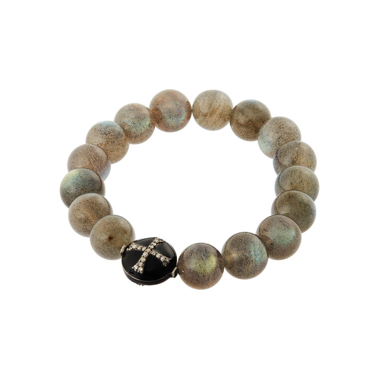 Labradorite Beaded Bracelet image number null