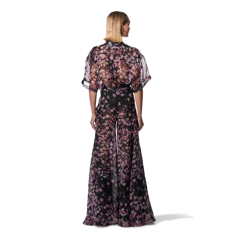 Floral-Print Palazzo Pant image number null