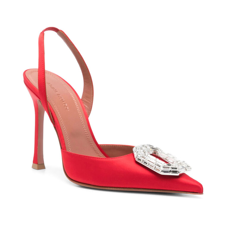 Camelia 105mm Satin Slingback Pump image number null