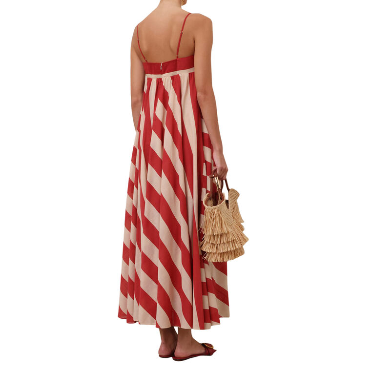 Roselight Stripe Maxi Dress image number null