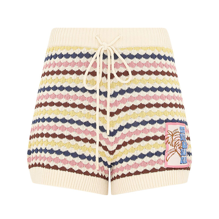 Awaken Scallop Knit Short image number null