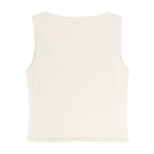 Port Sleeveless Jacquard Top