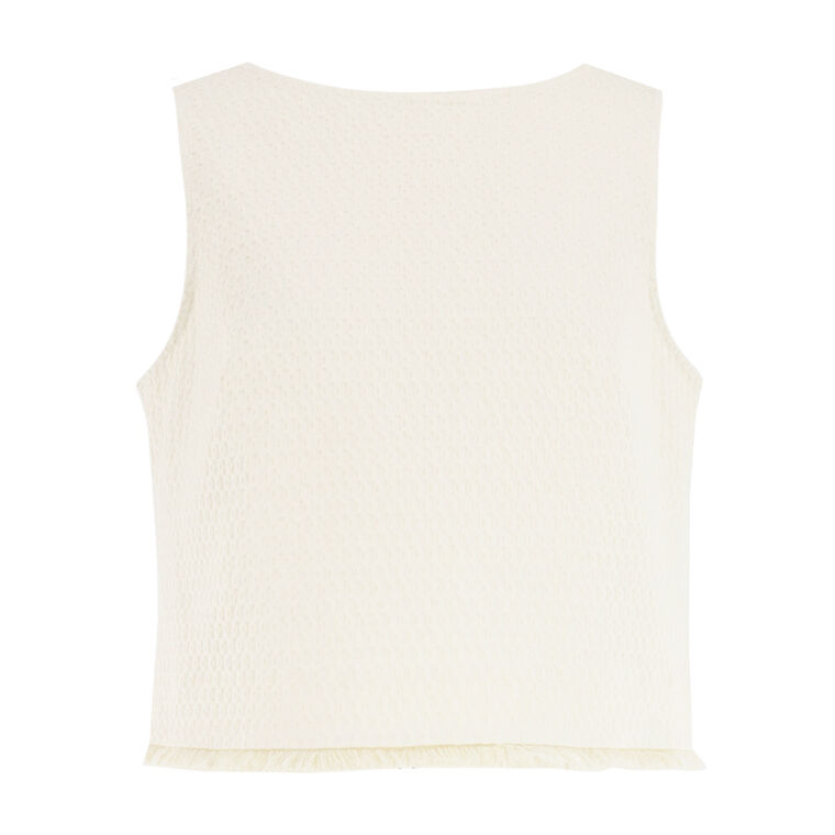 Port Sleeveless Jacquard Top image number null