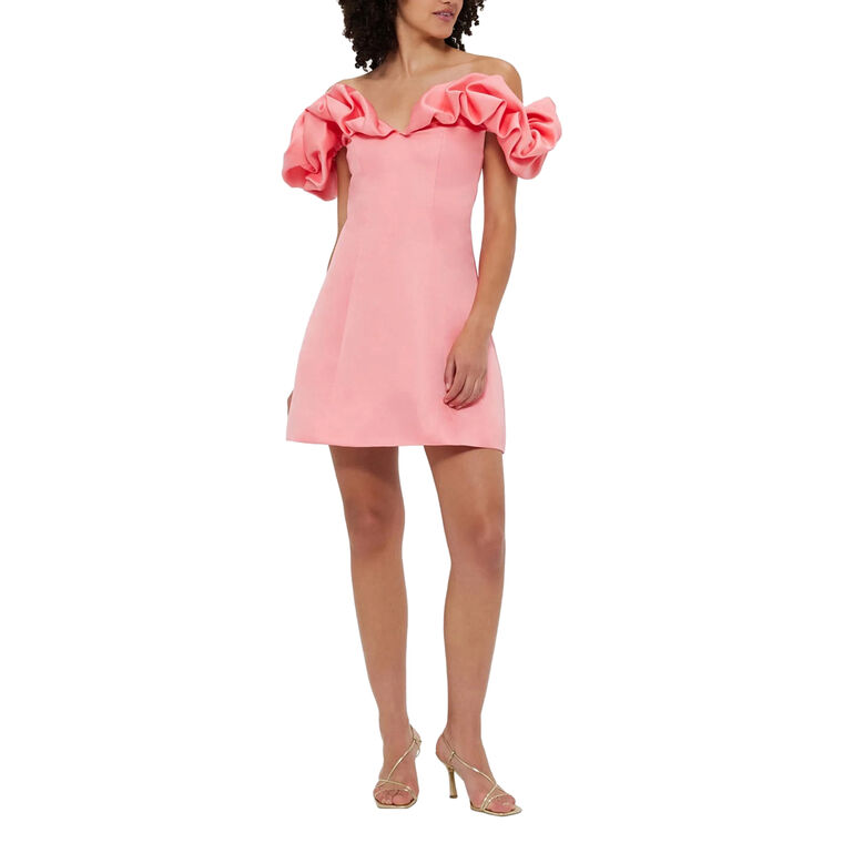 Bella Off Shoulder Frill Mini Dress image number null