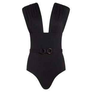 Finn Plunge Neck One-Piece Swimsuit