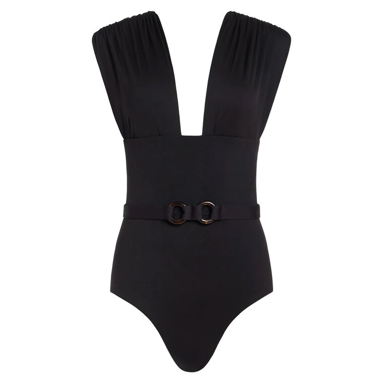 Finn Plunge Neck One-Piece Swimsuit image number null