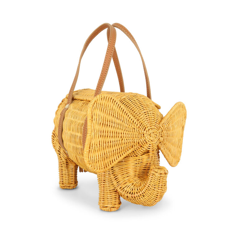 Richard Elephant Wicker Bag image number null