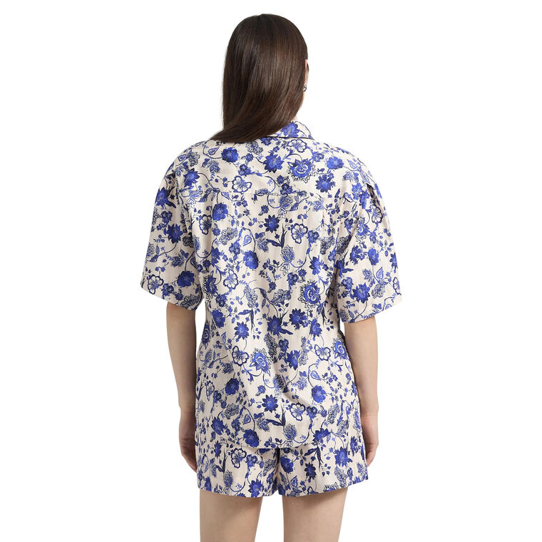 Keaton Printed Split Sleeve Top image number null