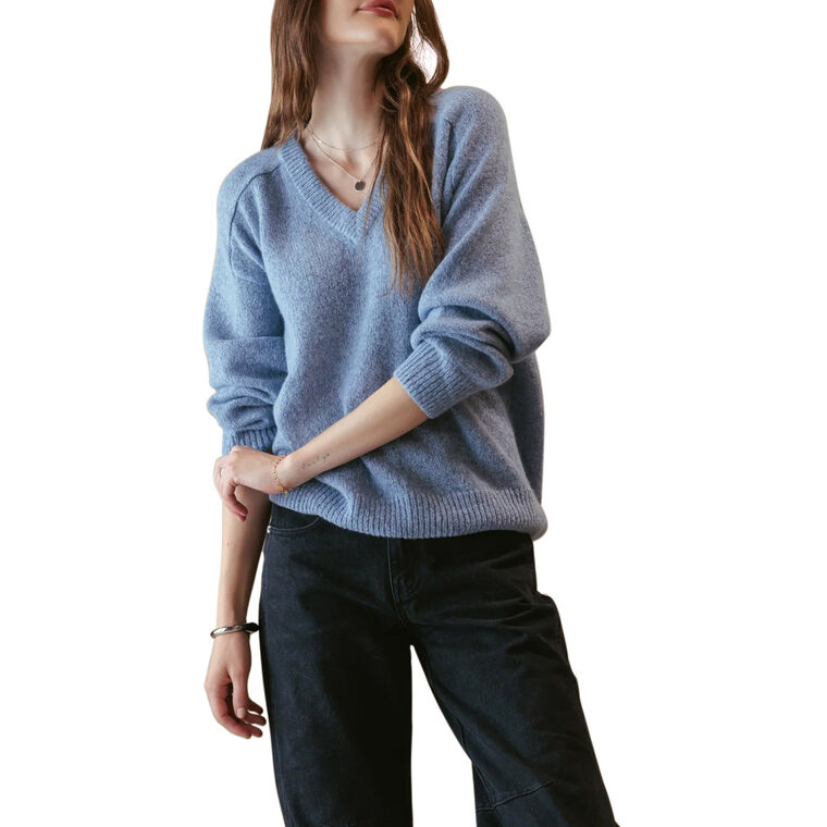 Chris Oversized Cashmere V-Neck Sweater image number null