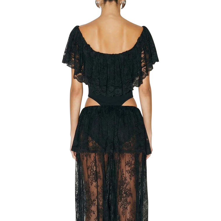 Rosette Off-The-Shoulder Bodysuit image number null