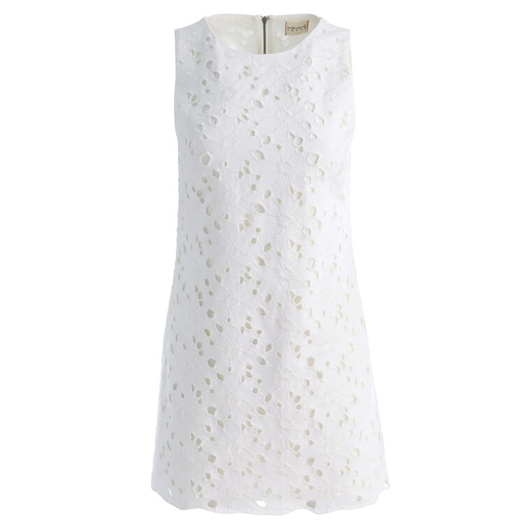 Clyde Laser-Cut Denim Dress image number null