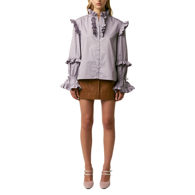 Michelle Long Sleeve Button Front Top image number null