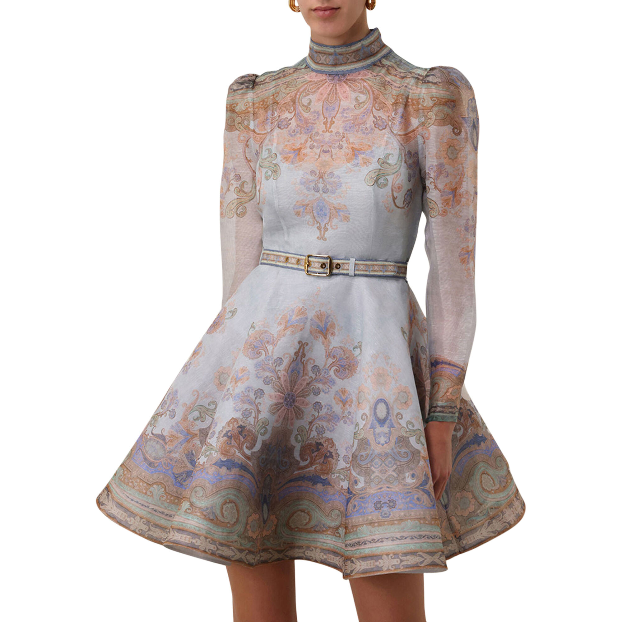 ZIMMERMANN 2449DRS251BUF 関税送料込 Silk mini dress Zimmermann Multicolour size 2 US in Silk