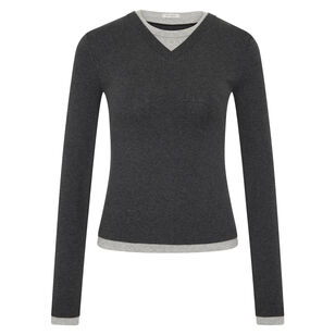 Organic Cotton V-Neck Top