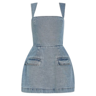 Bethany Sleeveless Denim Skort Romper