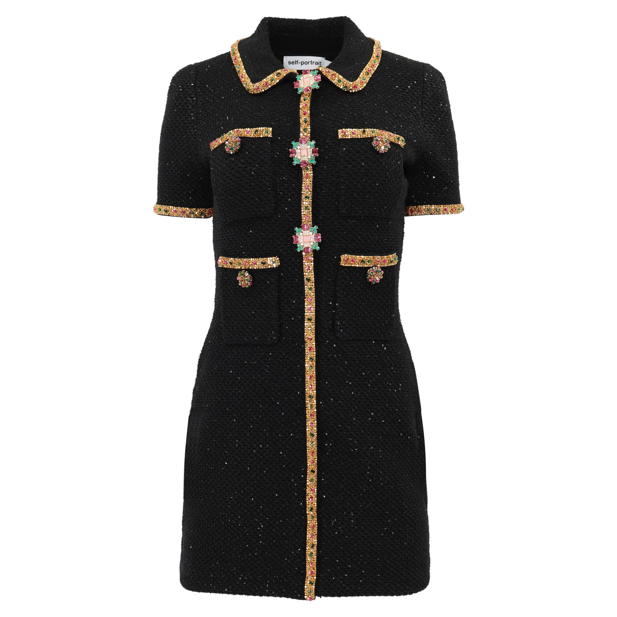 Sequin embellished mini dress 2025