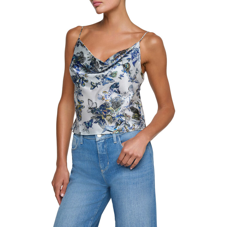 Calista Cowl Neck Silk Camisole image number null