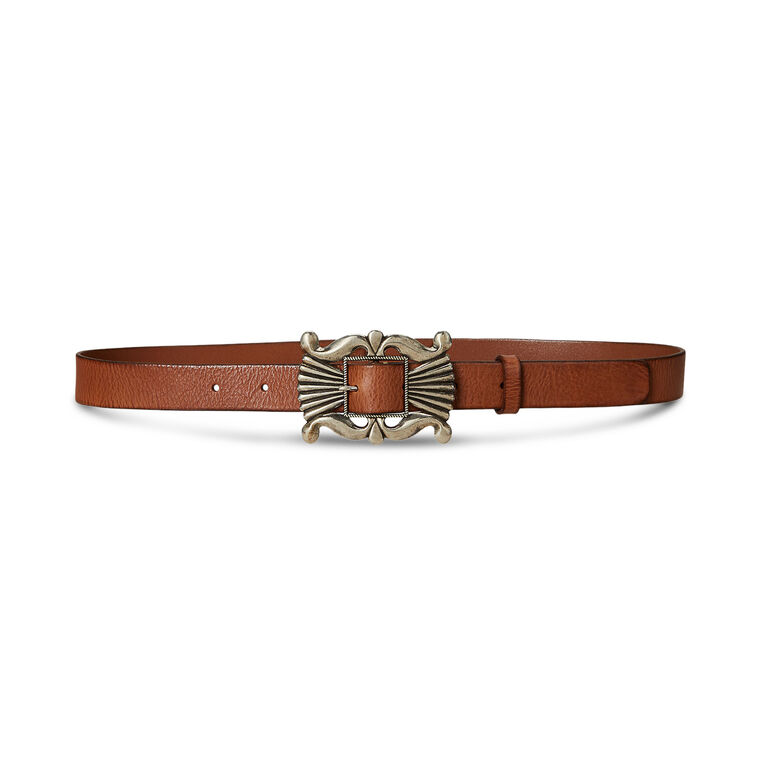 Vachetta 25mm Oval Concho Belt image number null