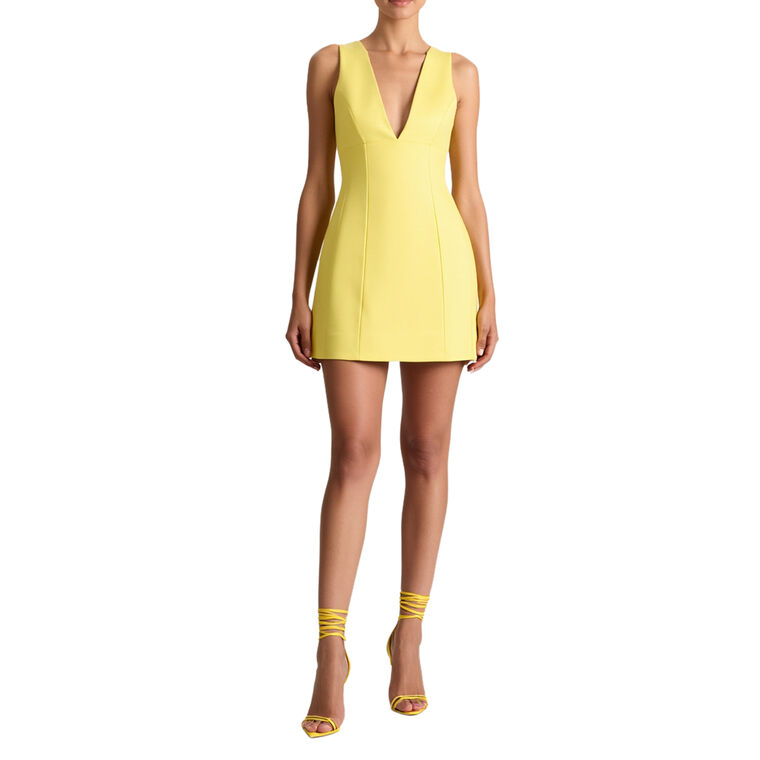 Mandy Deep Plunge Mini Dress image number null