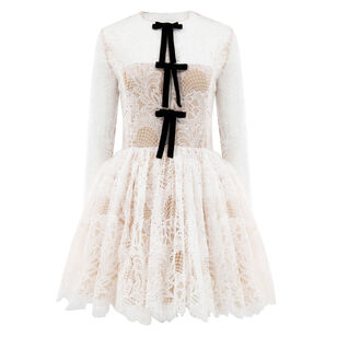 Sutton Long Sleeve Lace Mini Dress