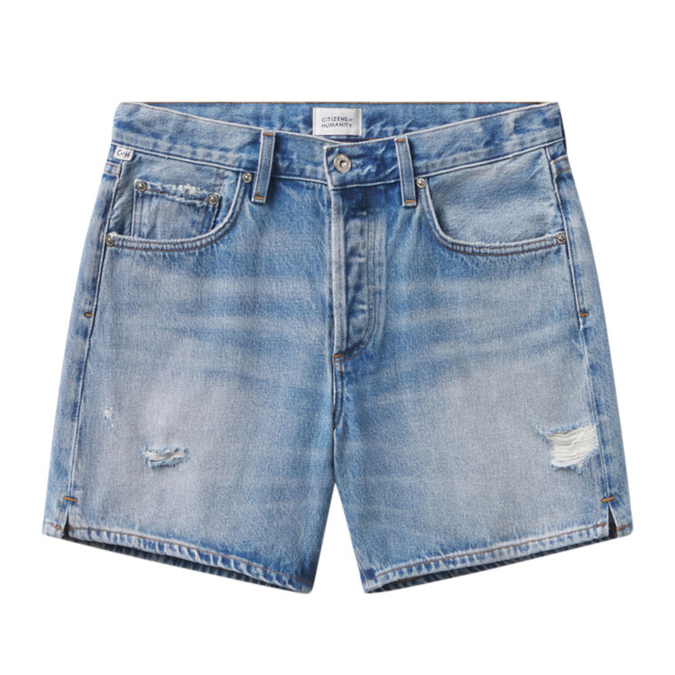 Billie Low Rise Relaxed Denim Short image number null