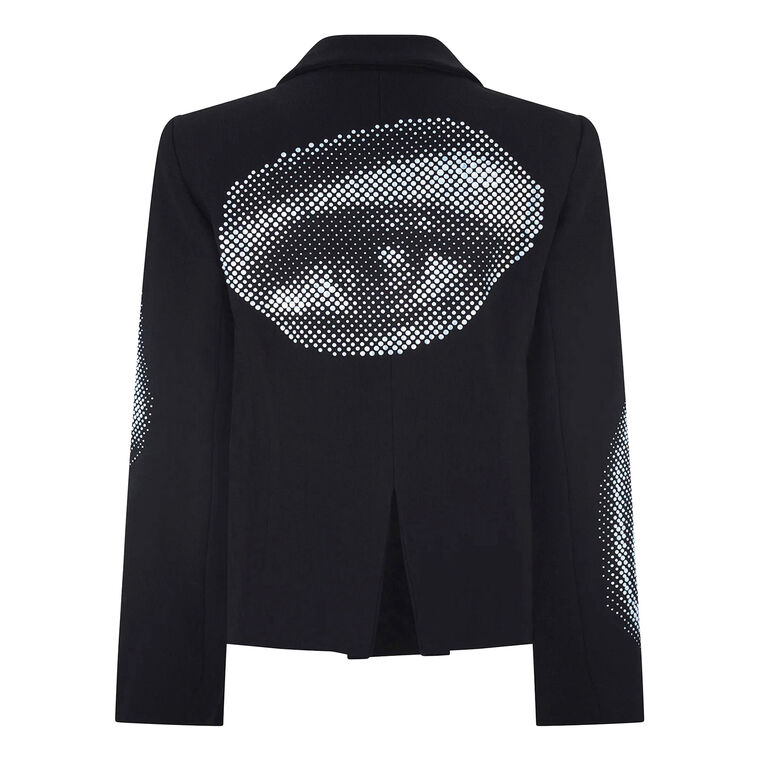 Five Senses Crystal Long Sleeve Short Blazer image number null