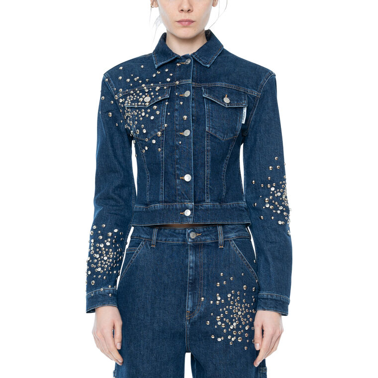 Embellished Classic Denim Jacket image number null