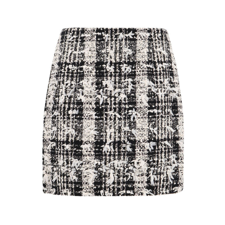 Dune Tweed Mini Pencil Skirt image number null