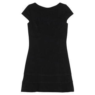 Short Sleeve Bateau Neck Mini Dress