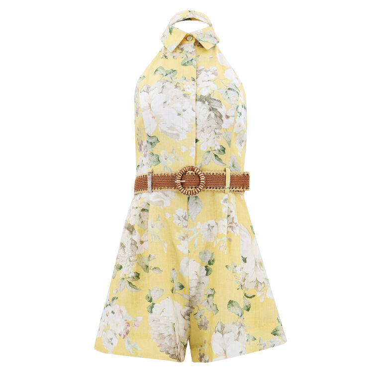 Acacia Floral Halter Romper image number null