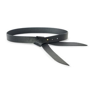 Leather Ribbon Wrap Belt