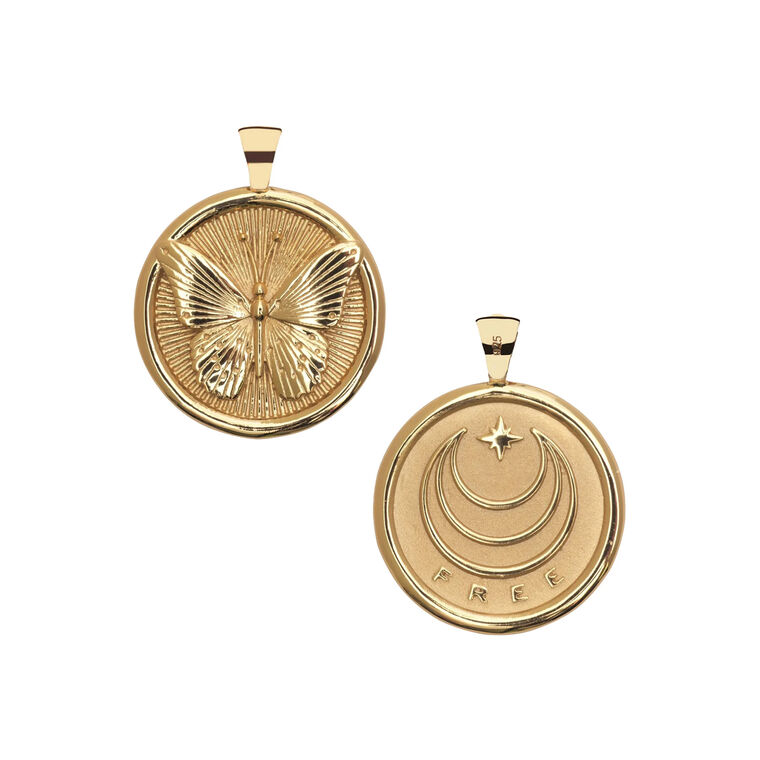 Pendant Coin On Link Chain image number null