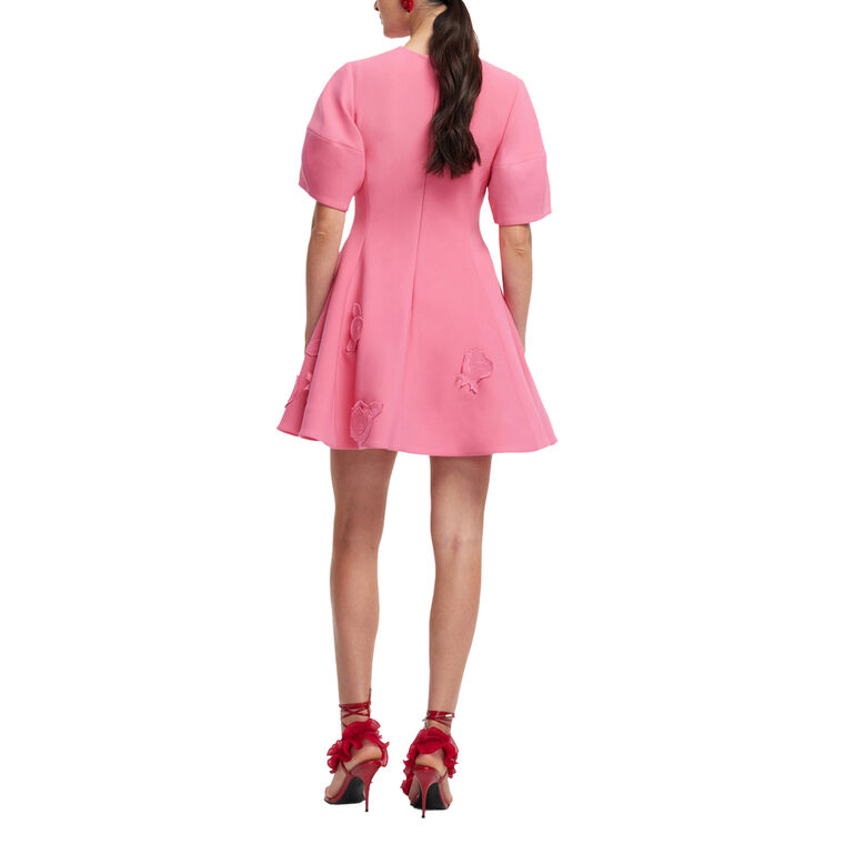 Simona Applique Short Sleeve Mini Dress image number null