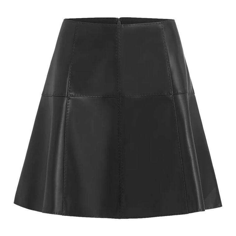 Crawford Vegan Leather Skirt image number null