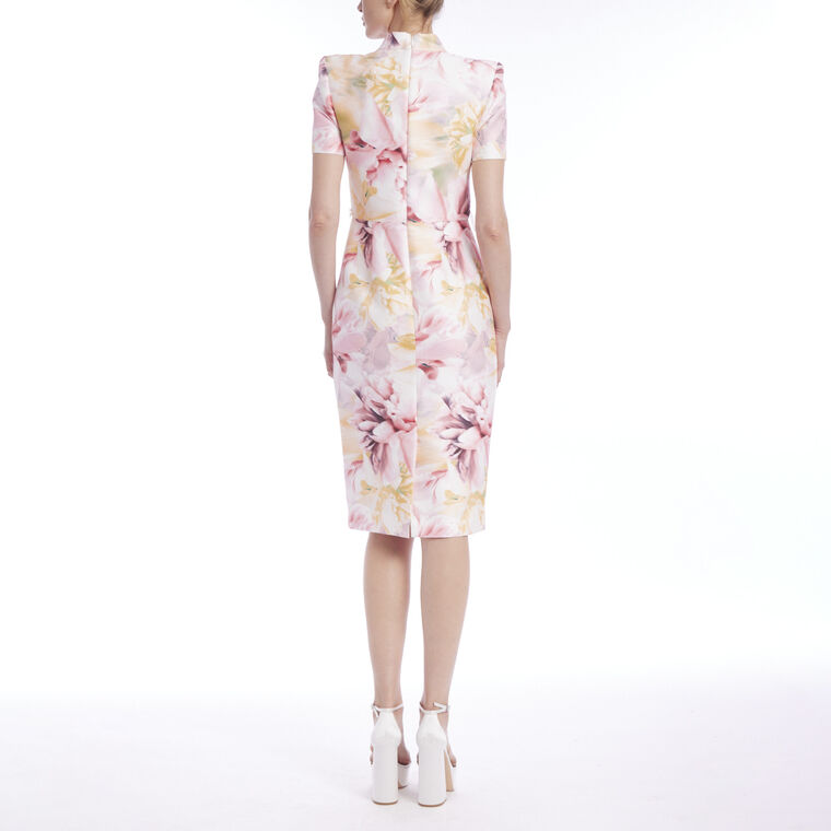 Belted Floral Dress image number null