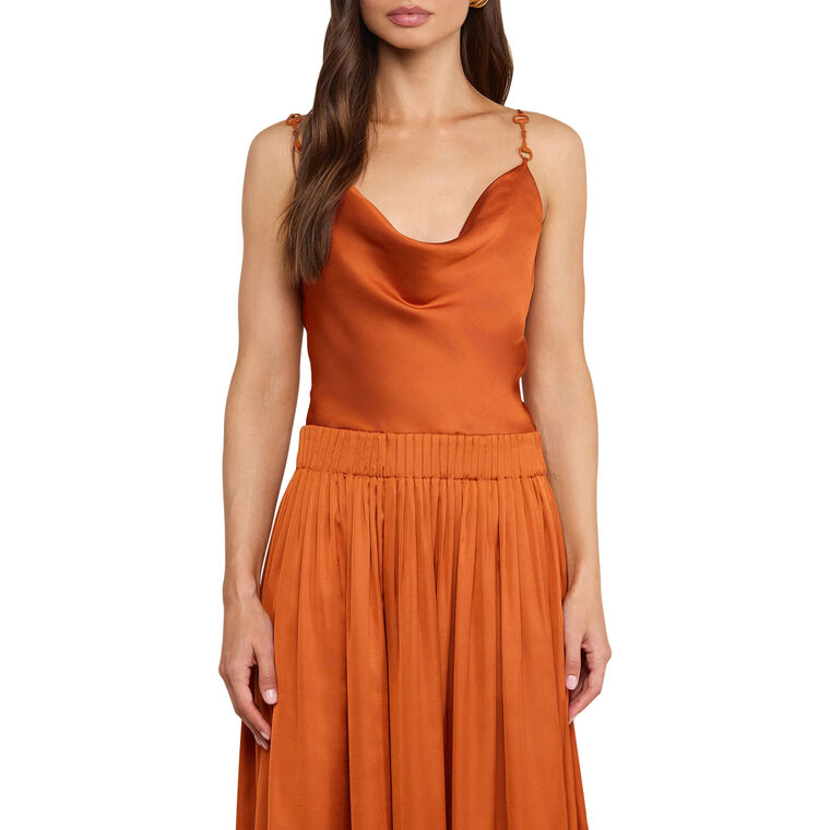 Calista Satin Cowl Neck Camisole image number null