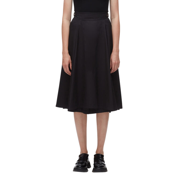 Pleated Utility Midi Skirt image number null