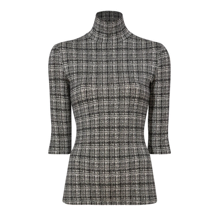 Amiri Top in Painted Grid Jersey image number null
