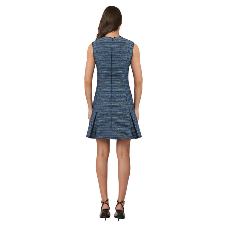 Gigi Sleeveless Metallic Tweed Mini Dress image number null