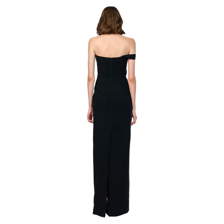 The Nyx Petal Off-The-Shoulder Column Gown image number null