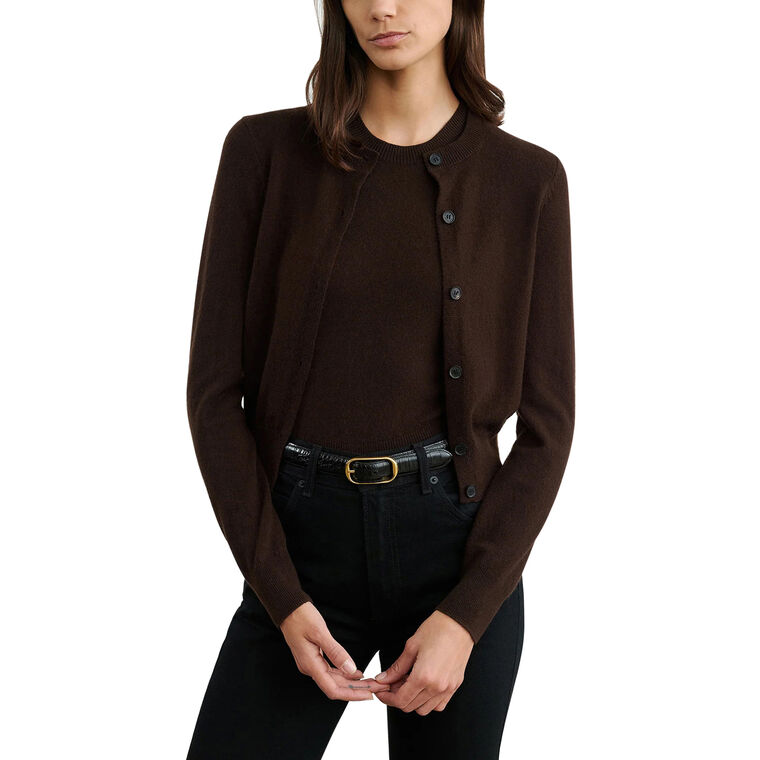 March Long Sleeve Cashmere Cardigan image number null