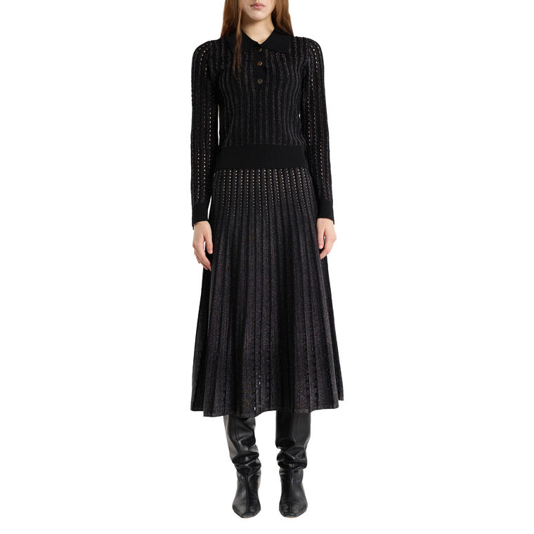 Roselyn Pinstripe Sweater image number null