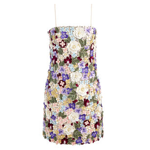 Velia Embellished Spaghetti Strap Mini Gown