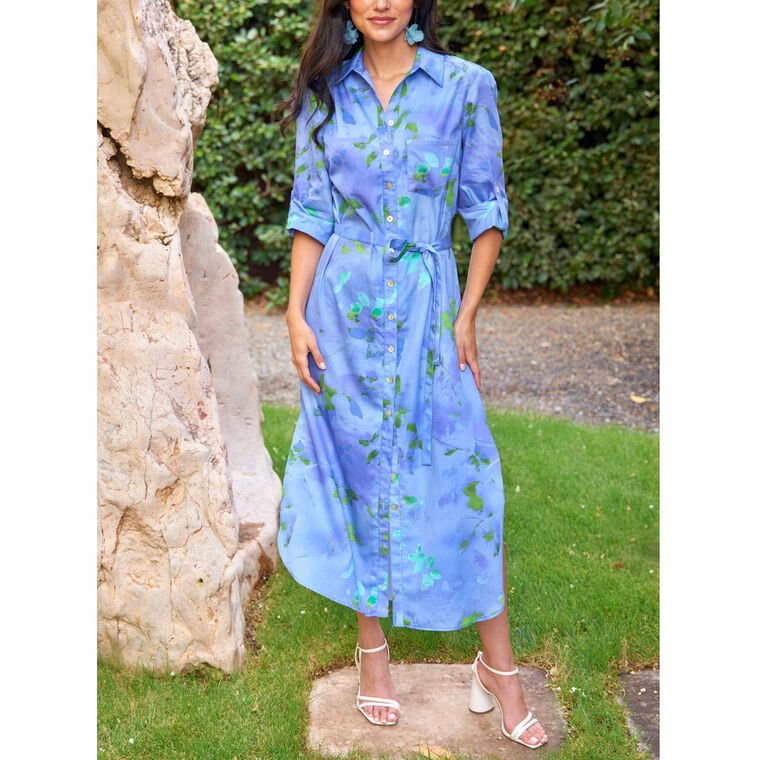 Alex Enchanted Forest Print Long Shirtdress image number null