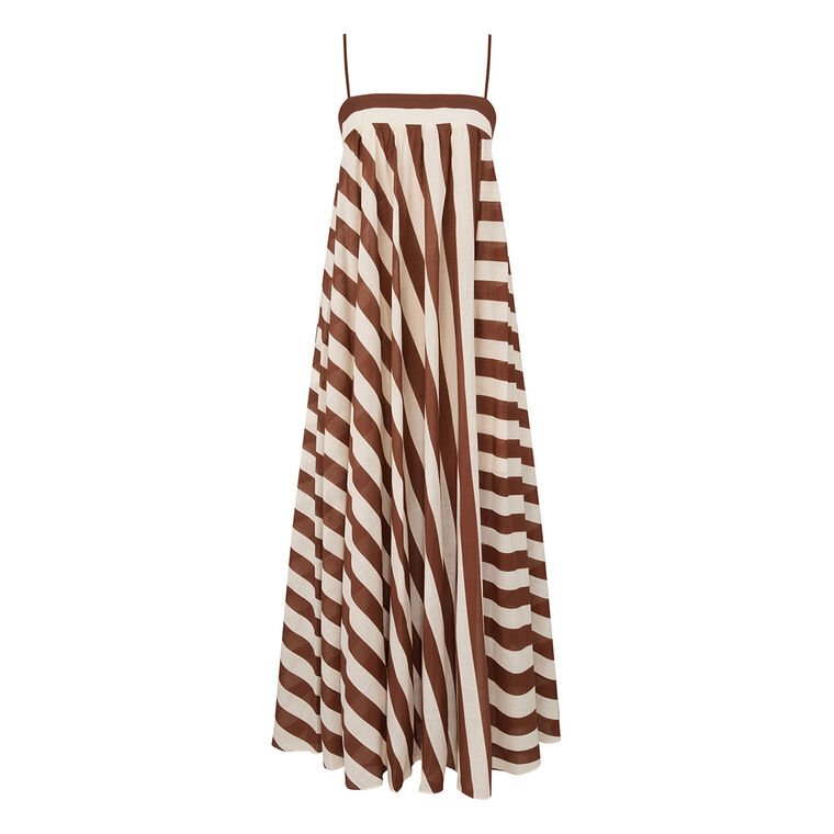 Daylight Stripe Sleeveless Maxi Dress image number null