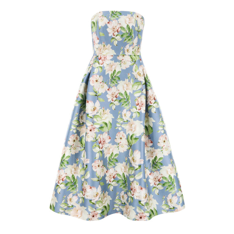 Shay Strapless Midi Dress image number null