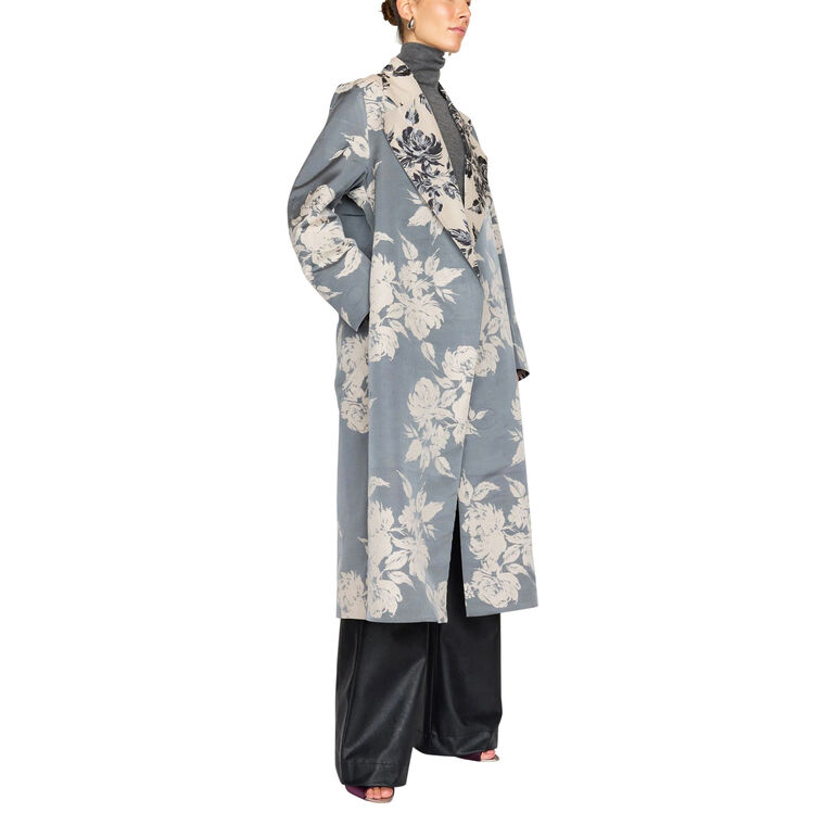 Rochelle Rose Print Coat image number null