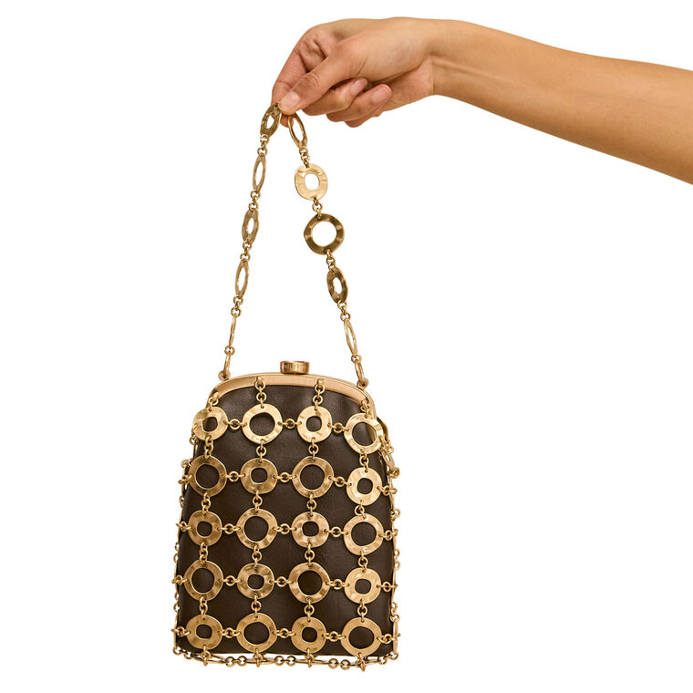 Brielle Caged Overlay Wristlet image number null