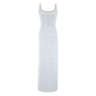 Embellished Lana Sleeveless Column Gown